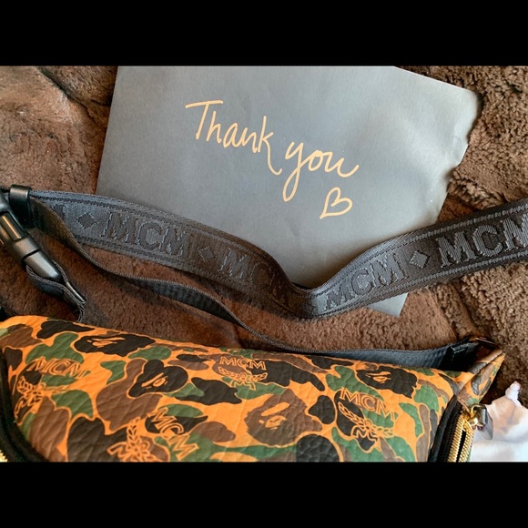 MCM X BAPE CAMO BELT BAG FANNY PACK - Picture 9 of 9